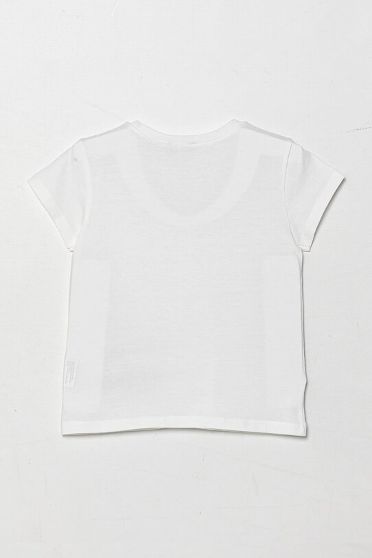 Παιδικό βαμβακερό μπλουζάκι United Colors of Benetton 3096G10J8.P.Seasonal λευκό SS25