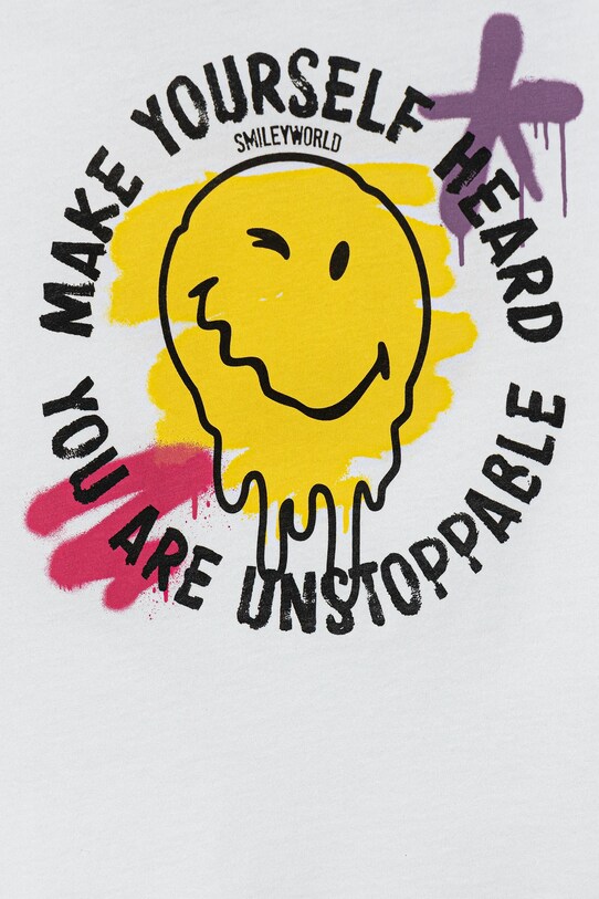 Dziewczynka United Colors of Benetton t-shirt bawełniany dziecięcy 3I1XC10NQ.G.Seasonal biały