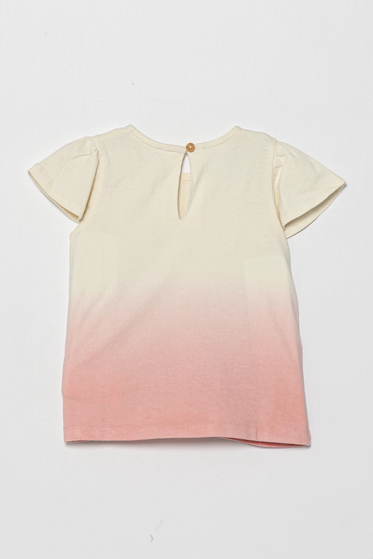 Бавовняна футболка для немовлят United Colors of Benetton 3BL0A1066.W.Seasonal рожевий SS25