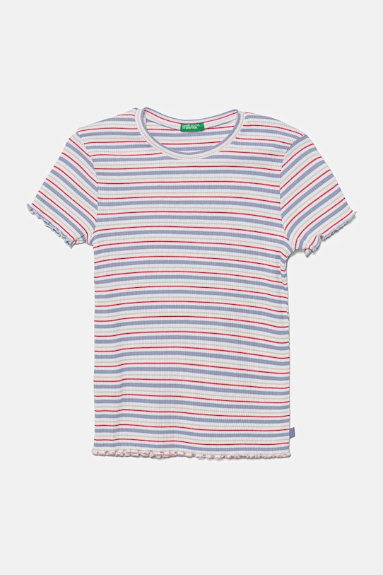 United Colors of Benetton t-shirt dziecięcy wzorzyste fioletowy 3TLVC10N0.G.Seasonal