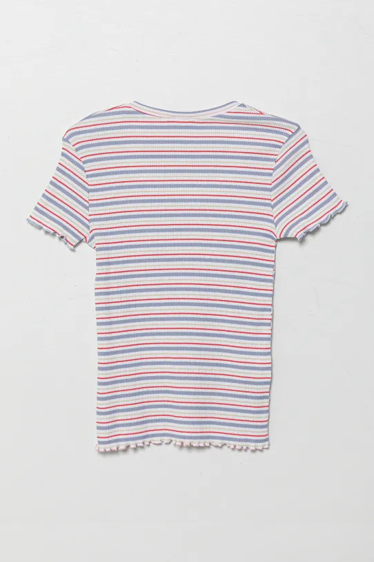 Dječja majica kratkih rukava United Colors of Benetton 3TLVC10N0.G.Seasonal ljubičasta SS25
