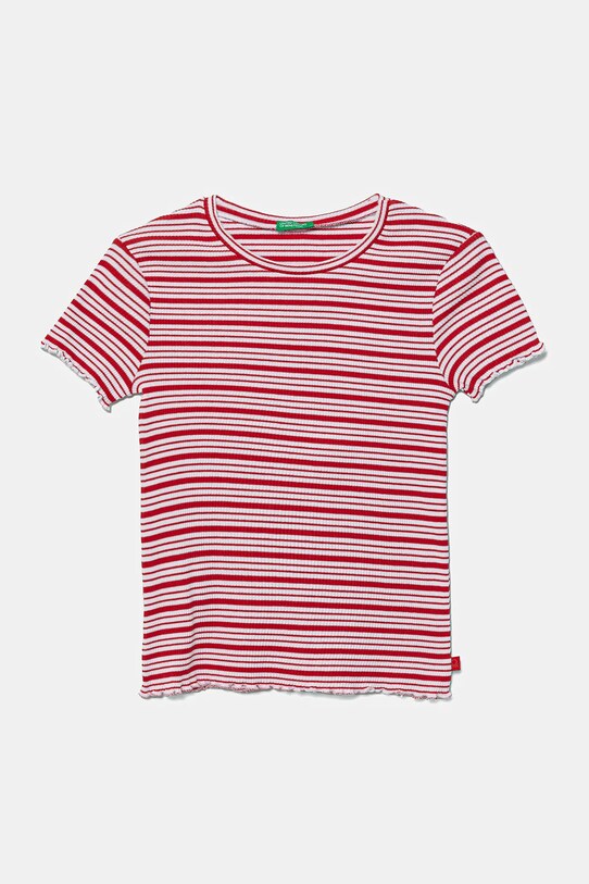 United Colors of Benetton gyerek póló elasztánnal piros 3TLVC10N0.G.Seasonal