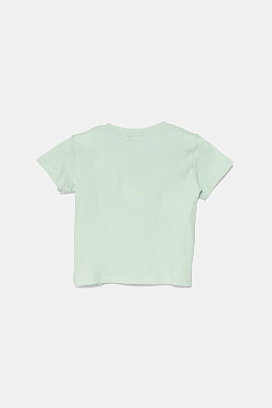 Дитяча бавовняна футболка United Colors of Benetton 3I1XG10I4.P.Seasonal бірюзовий SS25