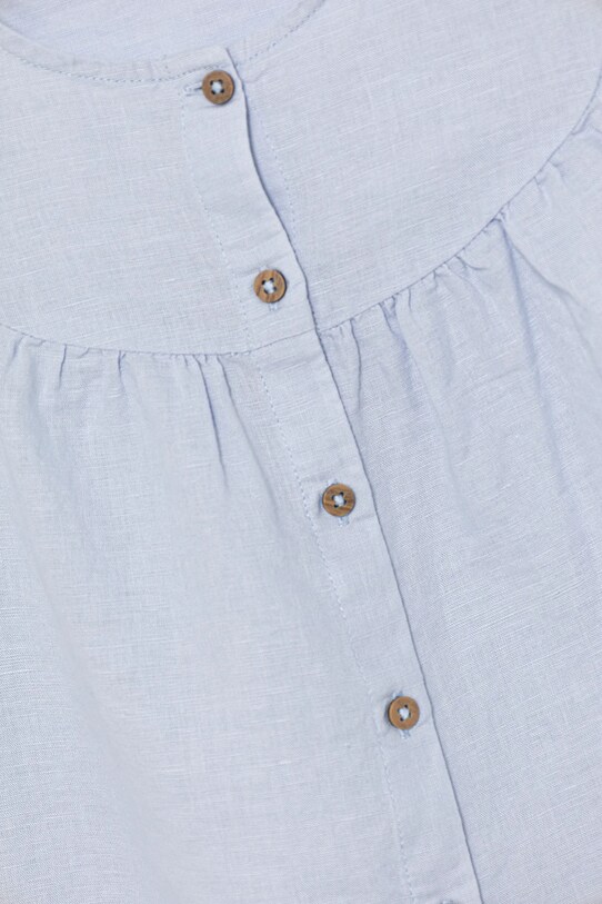 Κοριτσίστικα Παιδικό λινό πουκάμισο United Colors of Benetton 5IPVGQ02E.P.Seasonal μπλε