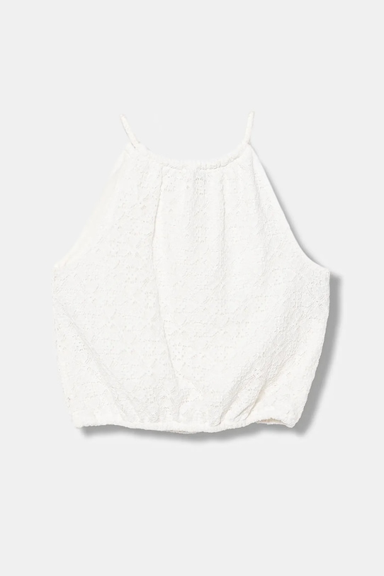 Dětský top United Colors of Benetton 5WYWCH00C.G.Seasonal bílá SS25