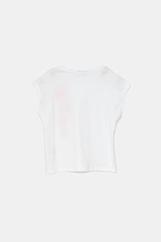 Detské bavlnené tričko United Colors of Benetton 3JERC10PB.G.Seasonal biela SS25