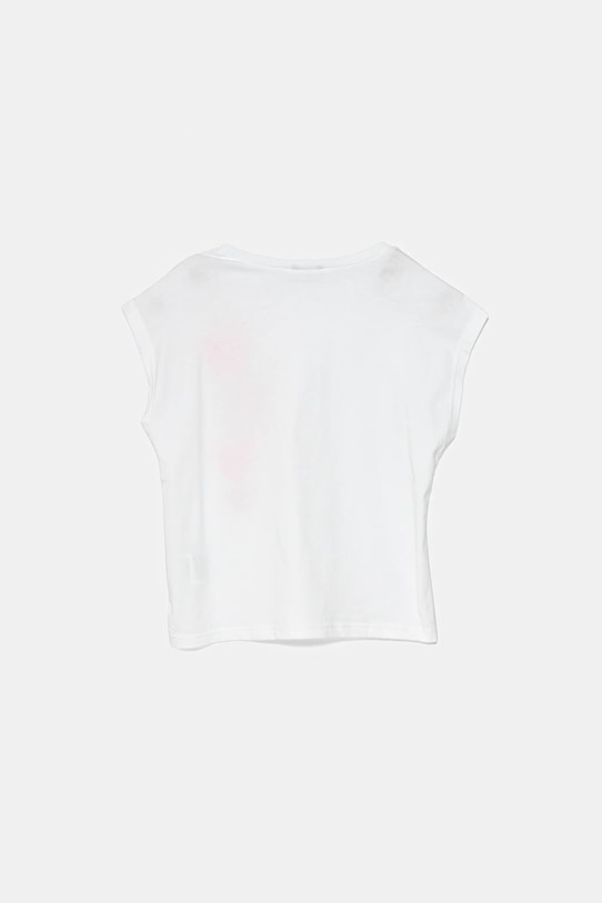 United Colors of Benetton gyerek pamut póló 3JERC10PB.G.Seasonal fehér SS25