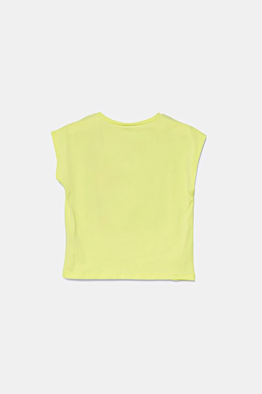Detské bavlnené tričko United Colors of Benetton 3JERC10PB.G.Seasonal zelená SS25