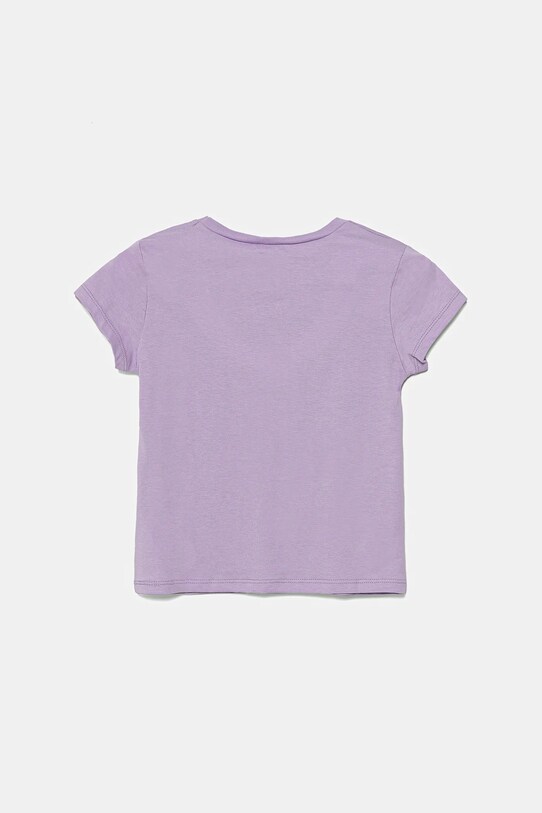 United Colors of Benetton t-shirt bawełniany dziecięcy 3JERG10J3.P.Seasonal fioletowy SS25