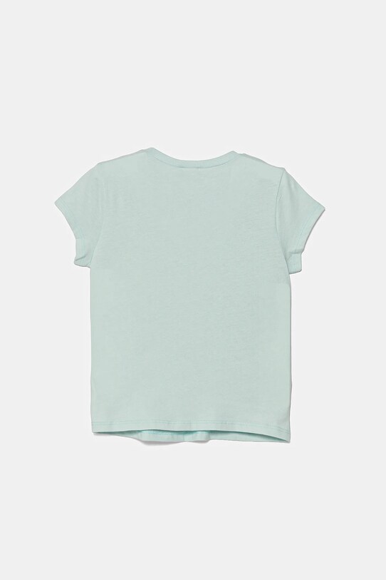Detské bavlnené tričko United Colors of Benetton 3JERG10J3.P.Seasonal tyrkysová SS25