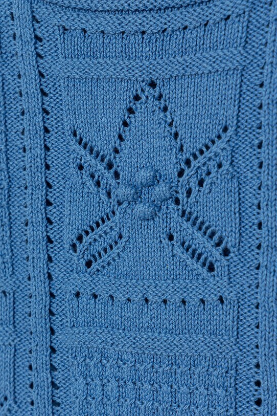 Dziewczynka United Colors of Benetton bluzka dziecięca 114FQH00B.G.Seasonal niebieski