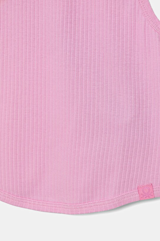 Дівчинка Дитячий бавовняний топ United Colors of Benetton 31H3CH01F.G.Season.PPYA рожевий