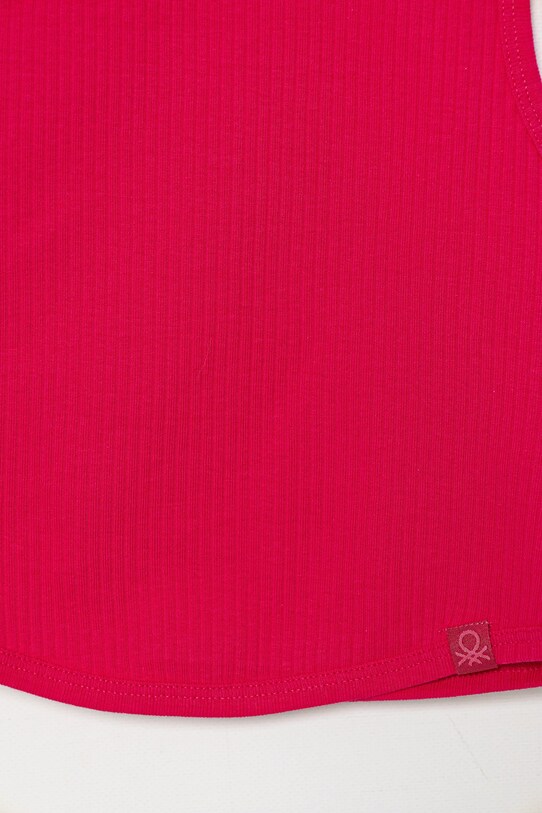 Дитячий бавовняний топ United Colors of Benetton 31H3CH01F.G.Season.PPYA рожевий SS25