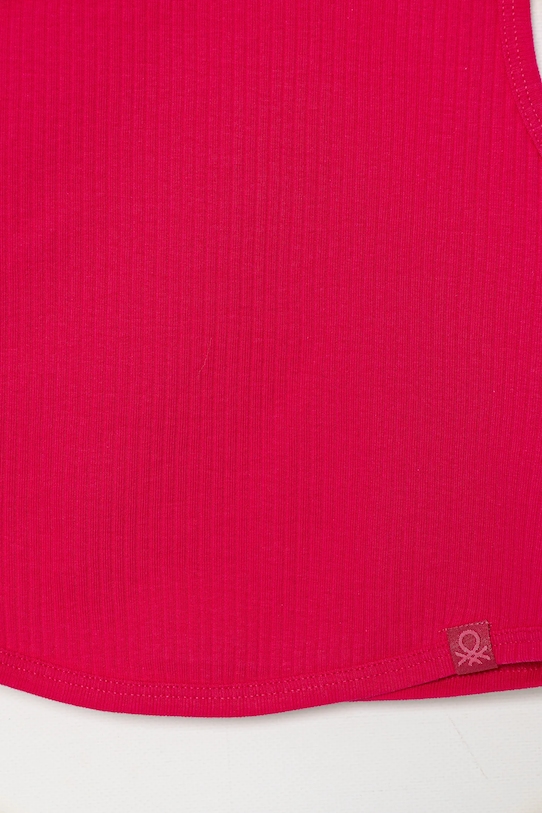 Dětský bavlněný top United Colors of Benetton 31H3CH01F.G.Season.PPYA růžová SS25