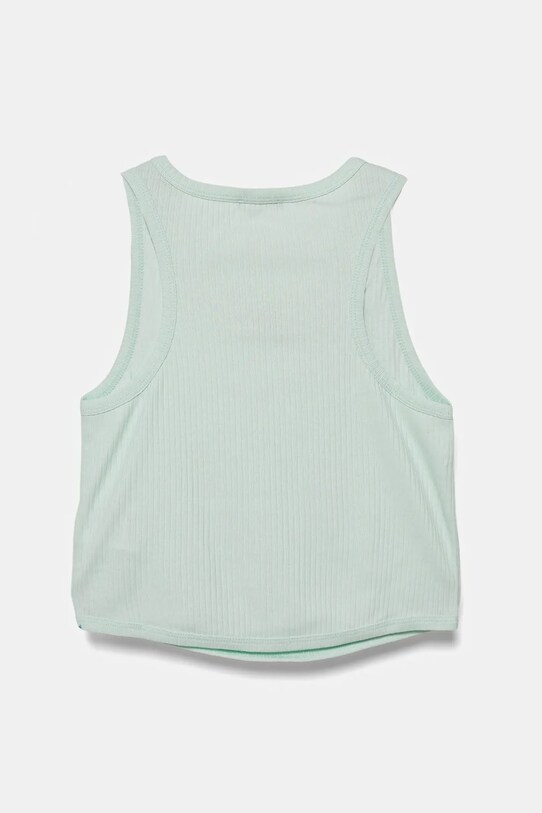 United Colors of Benetton top bawełniany dziecięcy 31H3CH01F.G.Season.PPYA turkusowy SS25