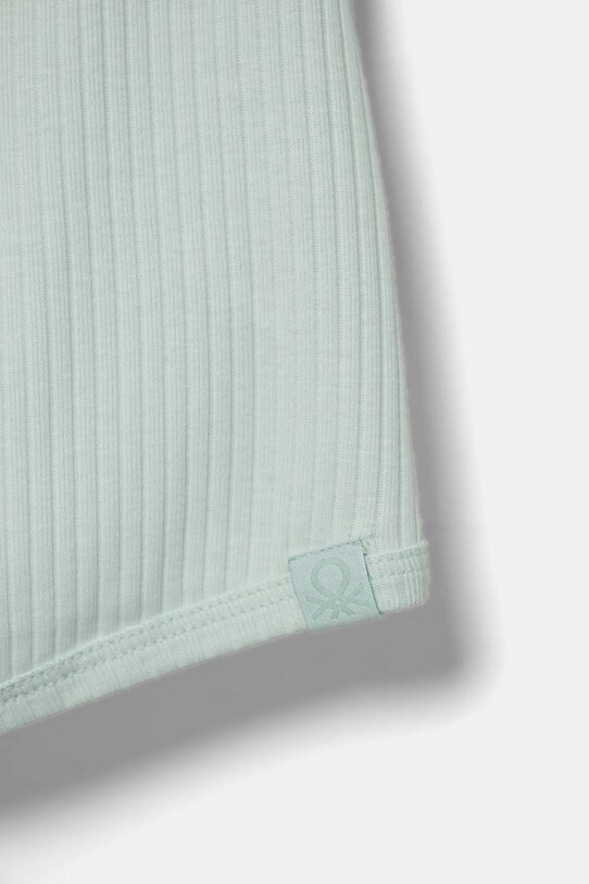 Dziewczynka United Colors of Benetton top bawełniany dziecięcy 31H3CH01F.G.Season.PPYA turkusowy