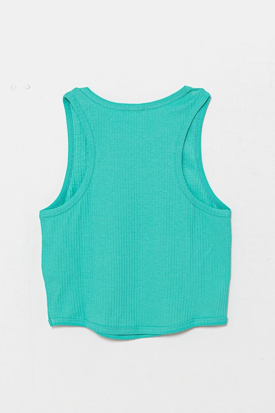 Девочка Детский хлопковый топ United Colors of Benetton 31H3CH01F.G.Season.PPYA бирюзовый