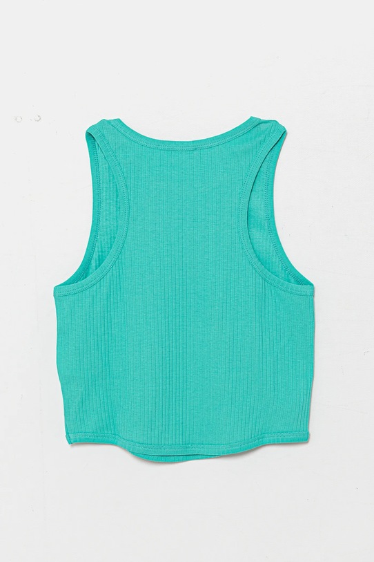 Девочка Детский хлопковый топ United Colors of Benetton 31H3CH01F.G.Season.PPYA бирюзовый