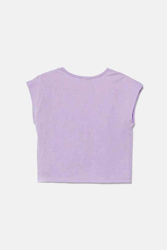 Lány United Colors of Benetton gyerek pamut póló 3I1XC10P0.G.Seasonal lila