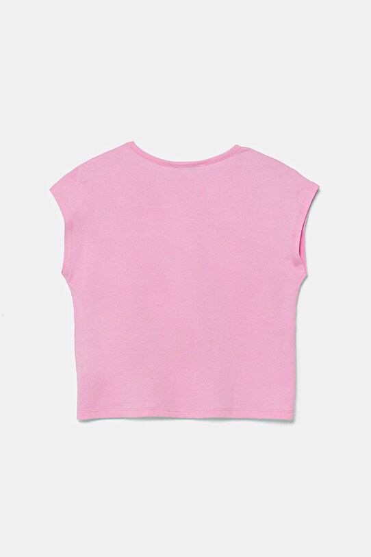 Дитяча бавовняна футболка United Colors of Benetton 3I1XC10P0.G.Seasonal рожевий SS25