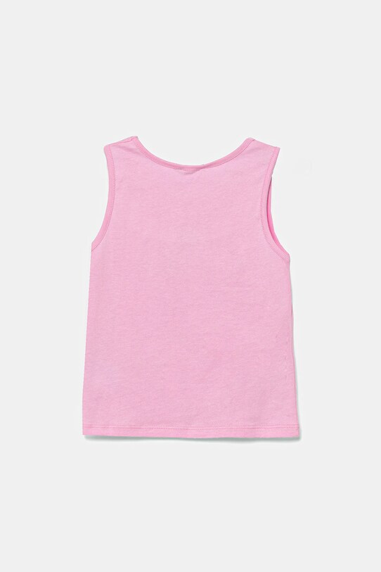 United Colors of Benetton top bawełniany dziecięcy 3I1XGH012.P.Seasonal różowy SS25