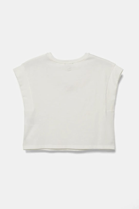 United Colors of Benetton t-shirt dziecięcy 3JFAC10PD.G.Seasonal biały SS25