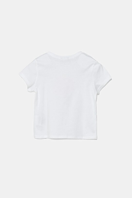 Παιδικό βαμβακερό μπλουζάκι United Colors of Benetton 3I1XG10JJ.P.Seasonal λευκό SS25