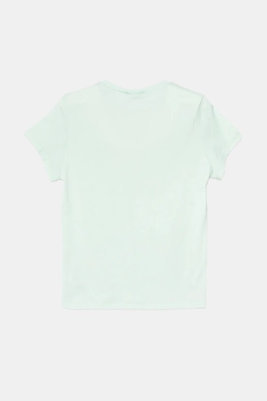 United Colors of Benetton tricou de bumbac pentru copii 3I1XG10JJ.P.Seasonal turcoaz SS25