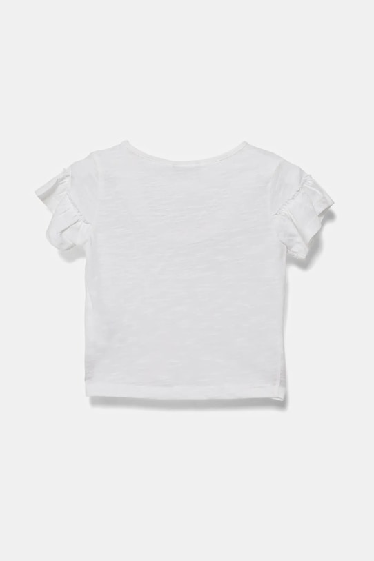 Παιδικό βαμβακερό μπλουζάκι United Colors of Benetton 38V4G10JI.P.Seasonal λευκό SS25