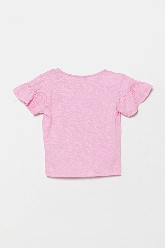 Dievča Detské bavlnené tričko United Colors of Benetton 38V4G10JI.P.Seasonal ružová