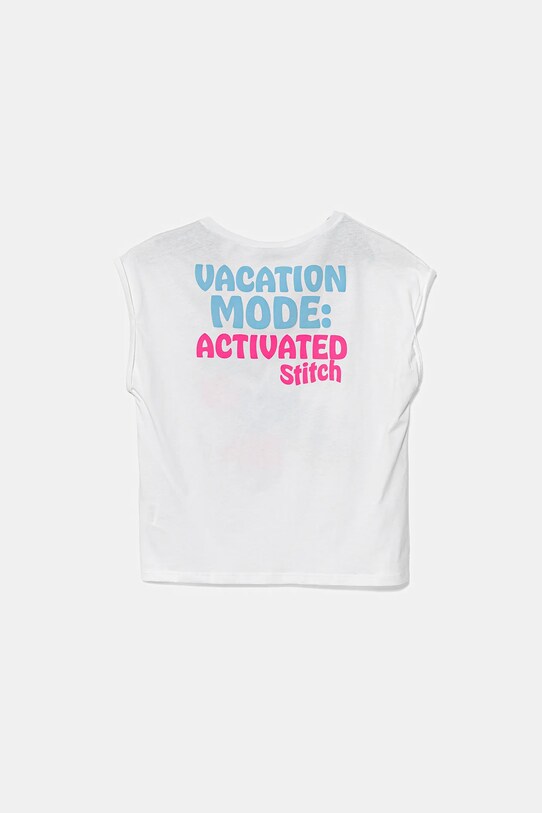 Дитяча бавовняна футболка United Colors of Benetton x Disney 3JERC10P2.G.Seasonal білий SS25