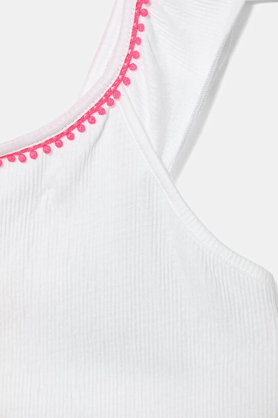 Fete United Colors of Benetton top copii 366NCH01X.G.Seasonal alb