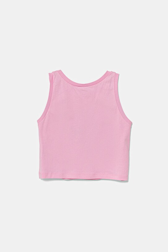 Detský bavlnený top United Colors of Benetton 3I1XCH01Z.G.Seasonal ružová SS25