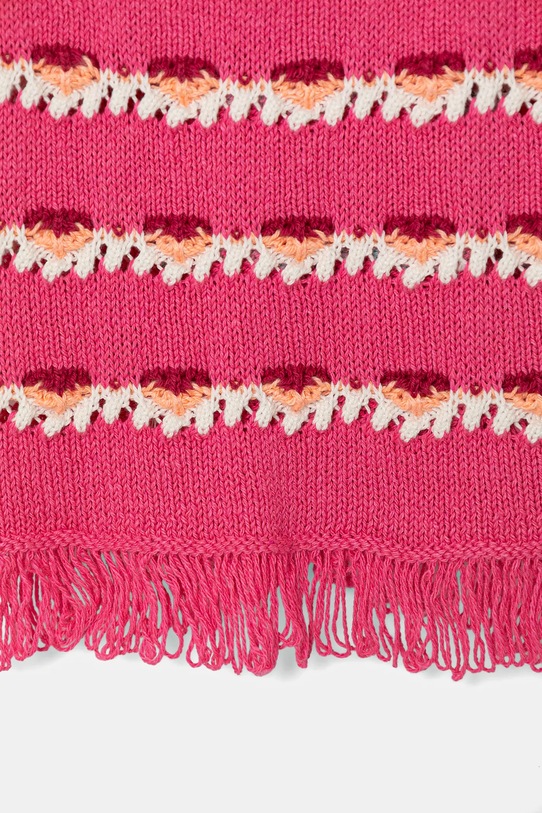 Dziewczynka United Colors of Benetton top dziecięcy 104FQH00C.G.Seasonal różowy