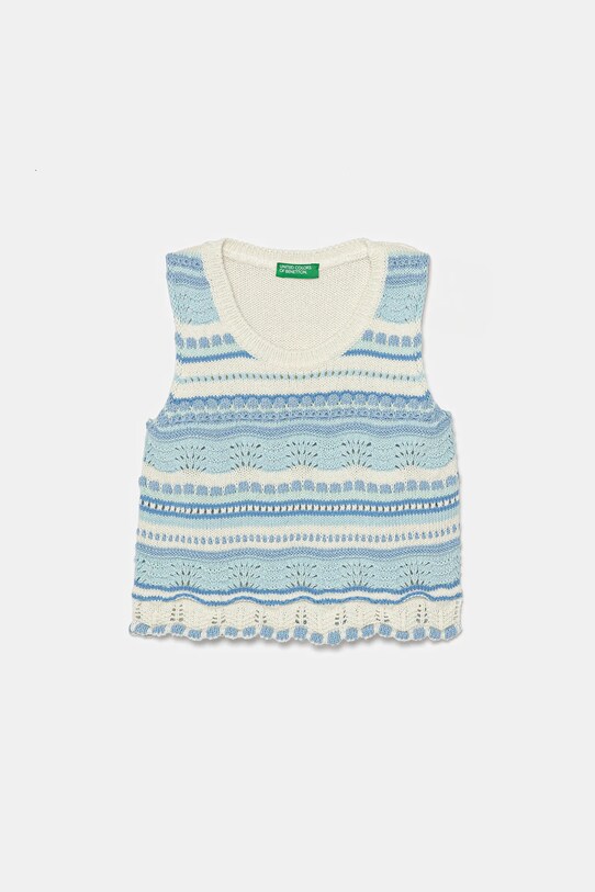 Dětský top United Colors of Benetton kulatý modrá 104FHH001.P.Seasonal