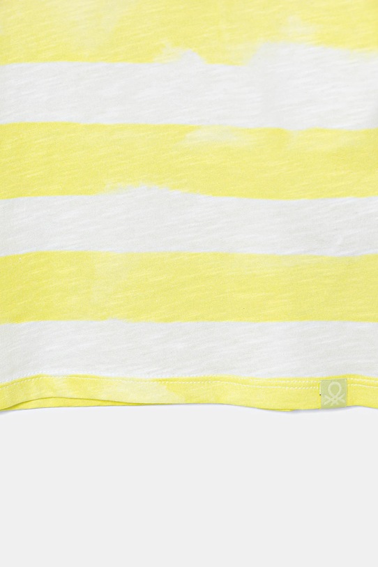 Fete United Colors of Benetton tricou de bumbac pentru copii 3SL3C10OW.G.Seasonal galben