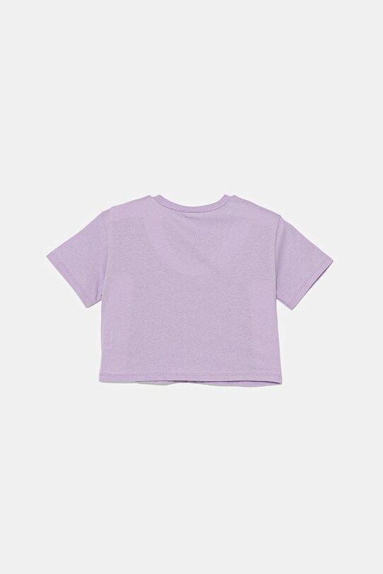 Παιδικό βαμβακερό μπλουζάκι United Colors of Benetton 35RYC10OZ.G.Seasonal μωβ SS25