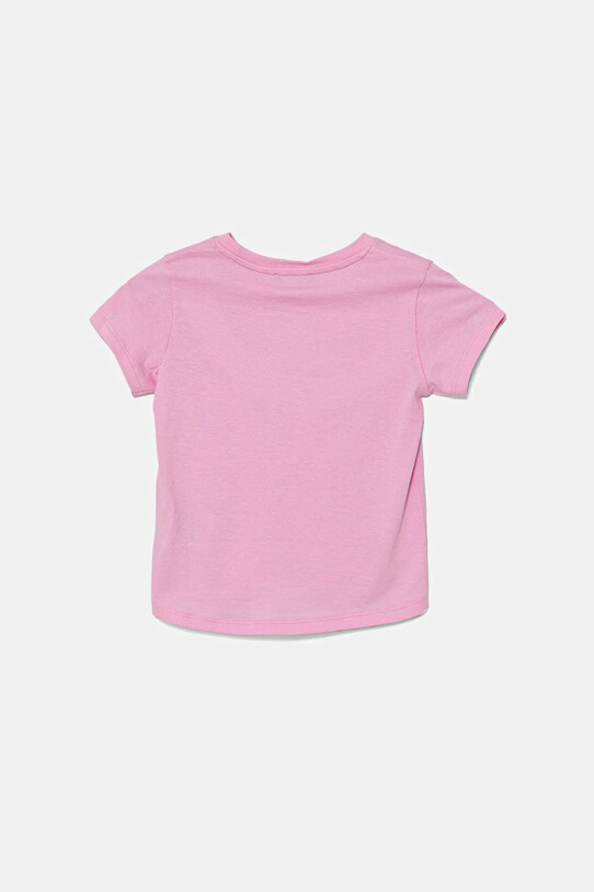 Παιδικό βαμβακερό μπλουζάκι United Colors of Benetton 3I1XG10JB.P.Seasonal ροζ SS25