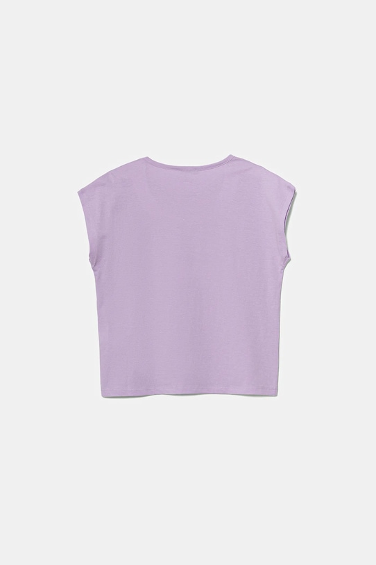 United Colors of Benetton t-shirt bawełniany dziecięcy 3I1XC10P1.G.Seasonal fioletowy SS25