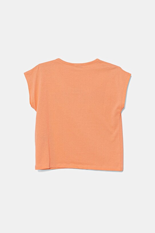 Παιδικό βαμβακερό μπλουζάκι United Colors of Benetton 3I1XC10P1.G.Seasonal πορτοκαλί SS25