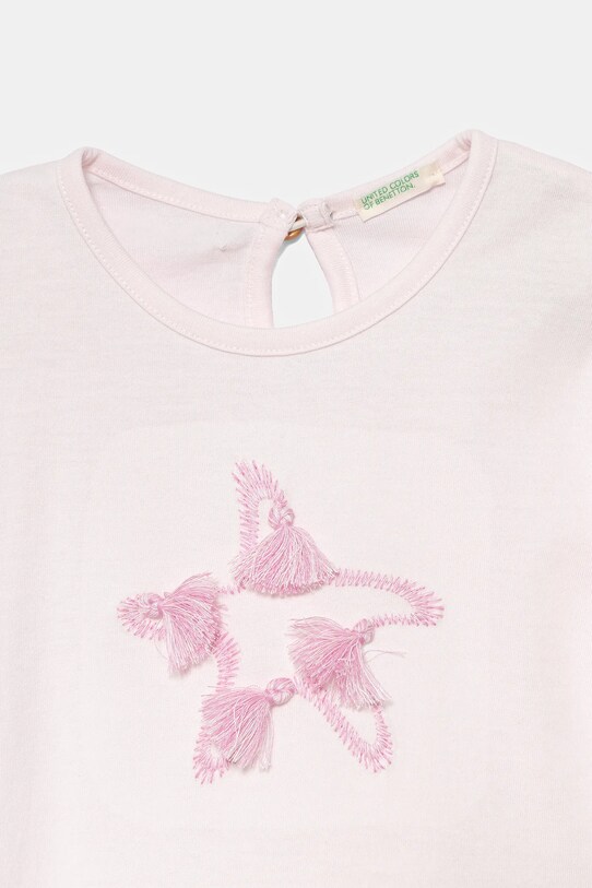 Fete United Colors of Benetton tricou bebe 3I1XA106C.G.W.Seasonal roz