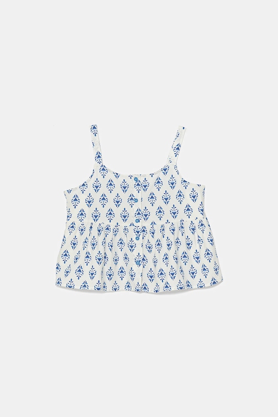 Παιδική βαμβακερή μπλούζα United Colors of Benetton εμπριμέ μπλε 5MMDCH00G.G.Seasonal