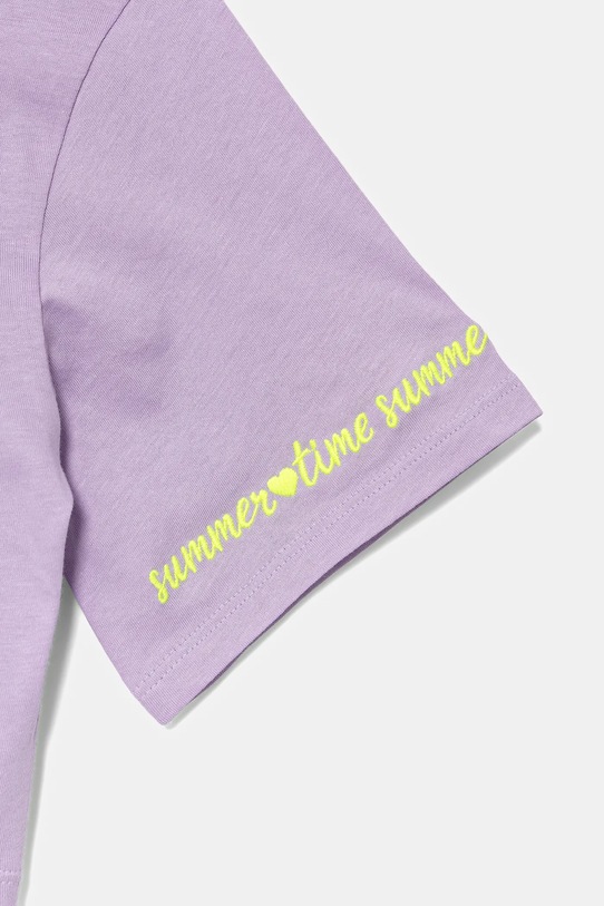 Κοριτσίστικα Παιδικό βαμβακερό μπλουζάκι United Colors of Benetton 3096C10PC.G.Seasonal μωβ