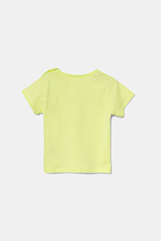 Детская хлопковая футболка United Colors of Benetton 3I1XA1067.W.Seasonal зелёный SS25