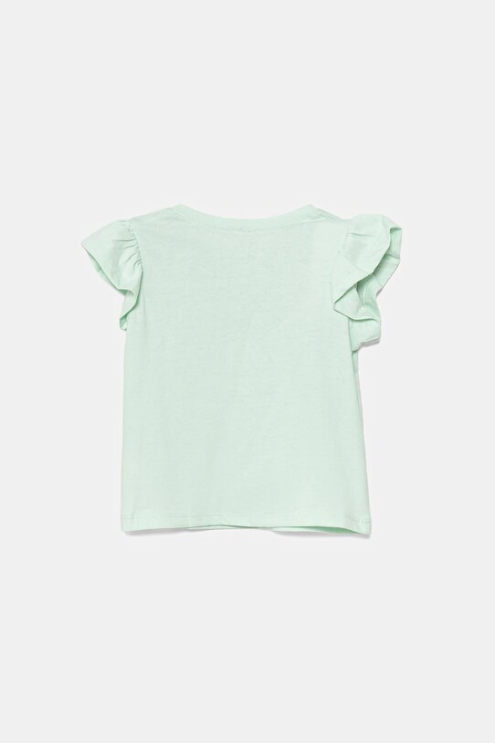 United Colors of Benetton t-shirt bawełniany niemowlęcy 3096A106F.W.Seasonal zielony SS25