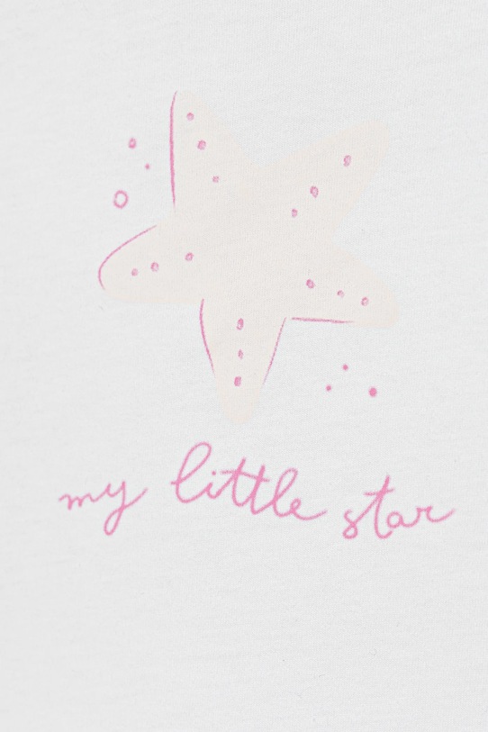 DÍVKA Dětské bavlněné tričko United Colors of Benetton 3I1XA1069.G.W.Seasonal bílá