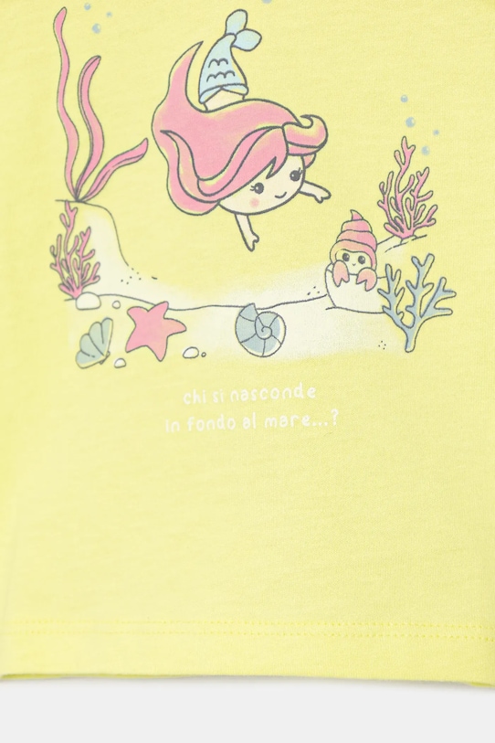 BIMBA United Colors of Benetton maglietta in cotone neonati 3I1XA106A.G.W.Seasonal verde