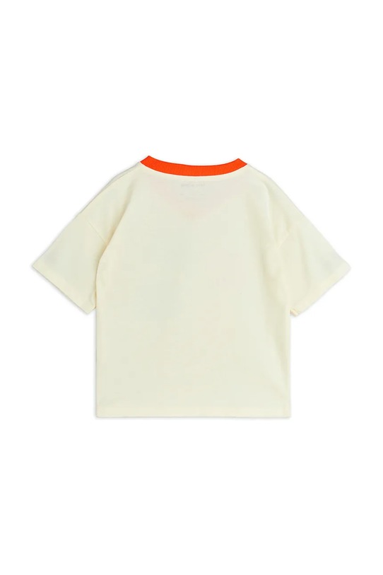 Chłopiec Mini Rodini t-shirt bawełniany dziecięcy Cool cats 2512012611 beżowy