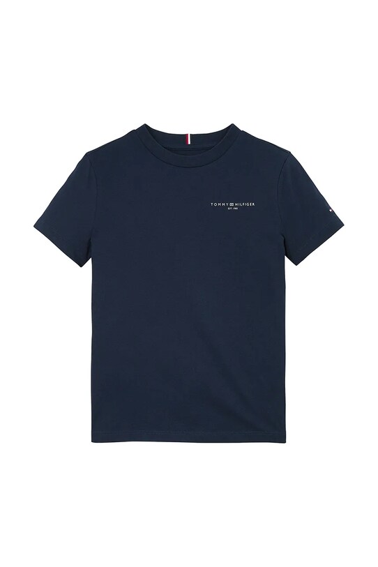 Дитяча бавовняна футболка Tommy Hilfiger KS0KS00594.74.122.PPYA темно-синій SS25