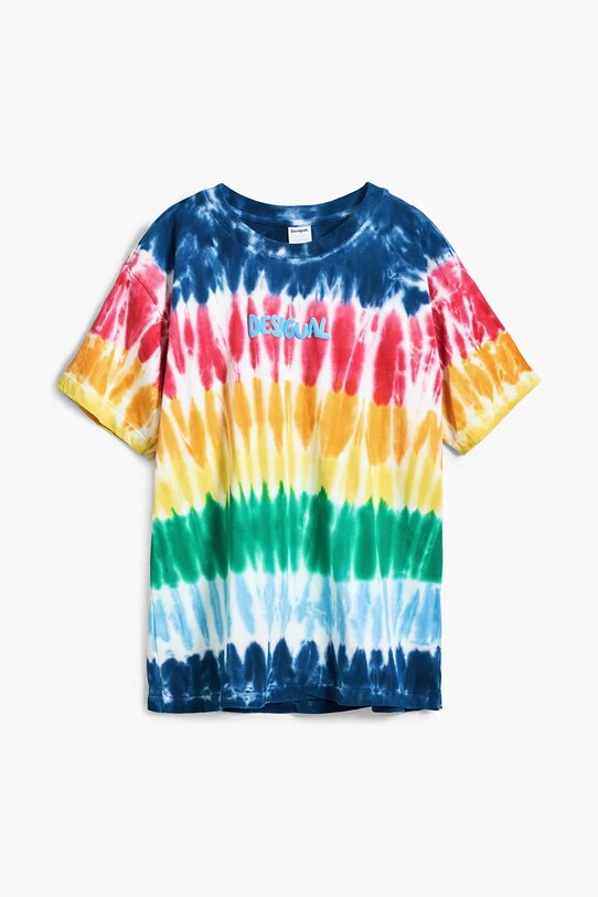 Детская хлопковая футболка Desigual 25SBTK07 жёлтый SS25